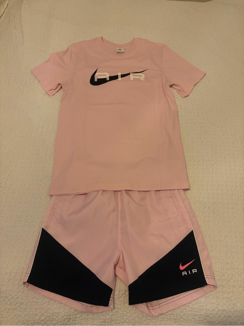 Nike Pink AIR Athletic Shorts and Tee Set